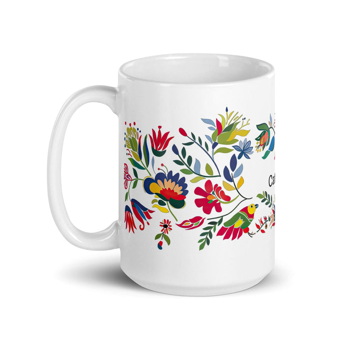 Catalina Exclusive Name Art Piece Home Office Work Coffee Mug Mexican Spanish Pride Gift Cup One-Of-A-Kind Calligraphy White Glossy Mug | C11 Mexicada