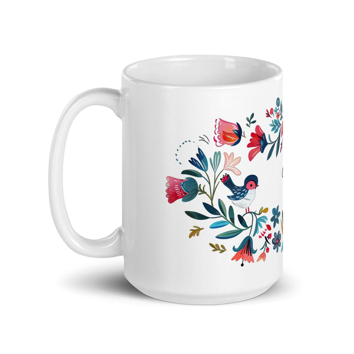 Catalina Exclusive Name Art Piece Home Office Work Coffee Mug Mexican Spanish Pride Gift Cup One-Of-A-Kind Calligraphy White Glossy Mug | C12 Mexicada