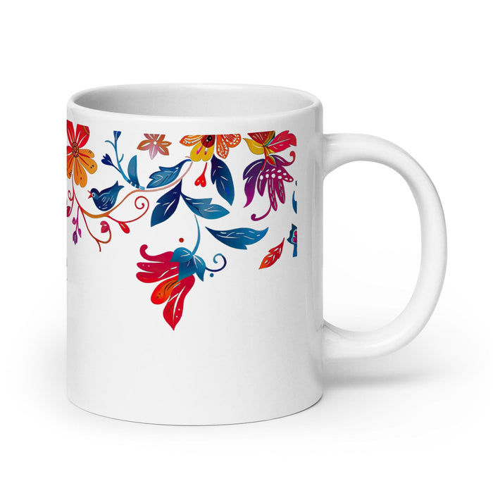 Catalina Exclusive Name Art Piece Home Office Work Coffee Mug Mexican Spanish Pride Gift Cup One-Of-A-Kind Calligraphy White Glossy Mug | C13 Mexicada 20 oz