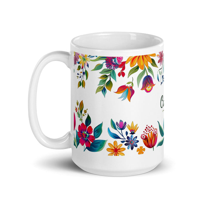 Catalina Exclusive Name Art Piece Home Office Work Coffee Mug Mexican Spanish Pride Gift Cup One-Of-A-Kind Calligraphy White Glossy Mug | C16 Mexicada