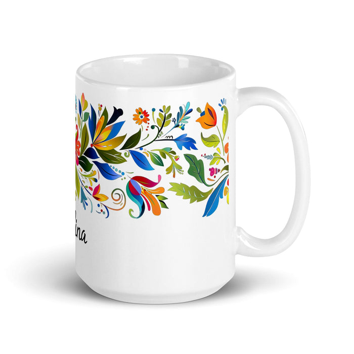 Catalina Exclusive Name Art Piece Home Office Work Coffee Mug Mexican Spanish Pride Gift Cup One-Of-A-Kind Calligraphy White Glossy Mug | C17 Mexicada 15 oz