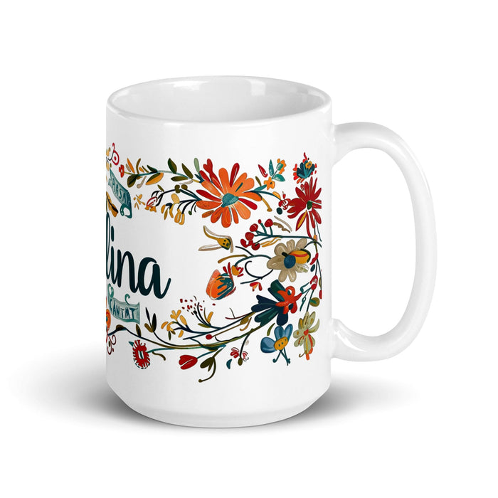 Catalina Exclusive Name Art Piece Home Office Work Coffee Mug Mexican Spanish Pride Gift Cup One-Of-A-Kind Calligraphy White Glossy Mug | C18 Mexicada 15 oz