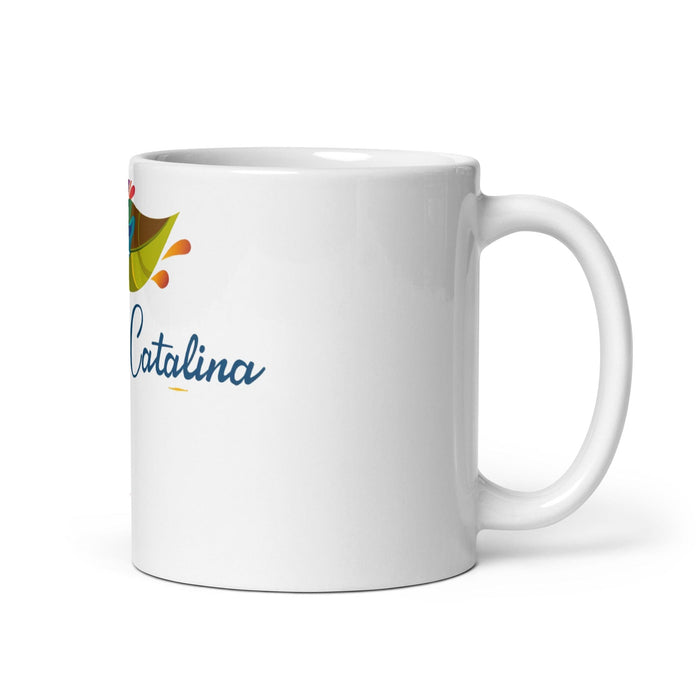 Catalina Exclusive Name Art Piece Home Office Work Coffee Mug Mexican Spanish Pride Gift Cup One-Of-A-Kind Calligraphy White Glossy Mug | C19 Mexicada 11 oz