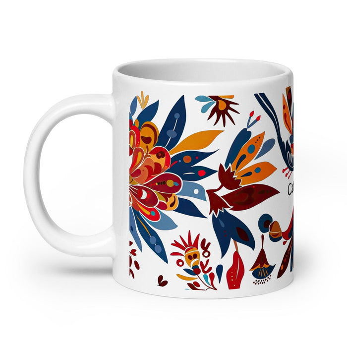 Catalina Exclusive Name Art Piece Home Office Work Coffee Mug Mexican Spanish Pride Gift Cup One-Of-A-Kind Calligraphy White Glossy Mug | C23 Mexicada