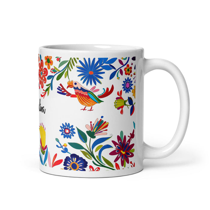 Catalina Exclusive Name Art Piece Home Office Work Coffee Mug Mexican Spanish Pride Gift Cup One-Of-A-Kind Calligraphy White Glossy Mug | C24 Mexicada 11 oz