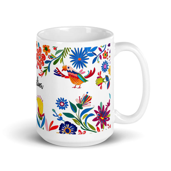 Catalina Exclusive Name Art Piece Home Office Work Coffee Mug Mexican Spanish Pride Gift Cup One-Of-A-Kind Calligraphy White Glossy Mug | C24 Mexicada 15 oz