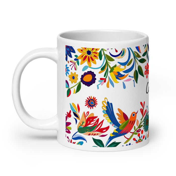 Catalina Exclusive Name Art Piece Home Office Work Coffee Mug Mexican Spanish Pride Gift Cup One-Of-A-Kind Calligraphy White Glossy Mug | C24 Mexicada