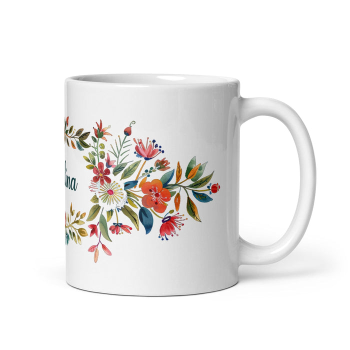 Catalina Exclusive Name Art Piece Home Office Work Coffee Mug Mexican Spanish Pride Gift Cup One-Of-A-Kind Calligraphy White Glossy Mug | C3 Mexicada 11 oz