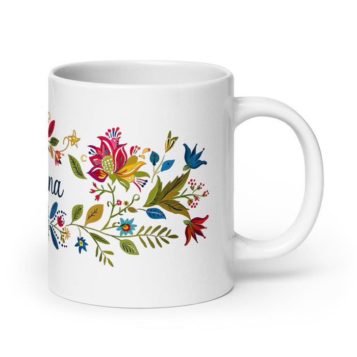 Catalina Exclusive Name Art Piece Home Office Work Coffee Mug Mexican Spanish Pride Gift Cup One-Of-A-Kind Calligraphy White Glossy Mug | C4 Mexicada 20 oz