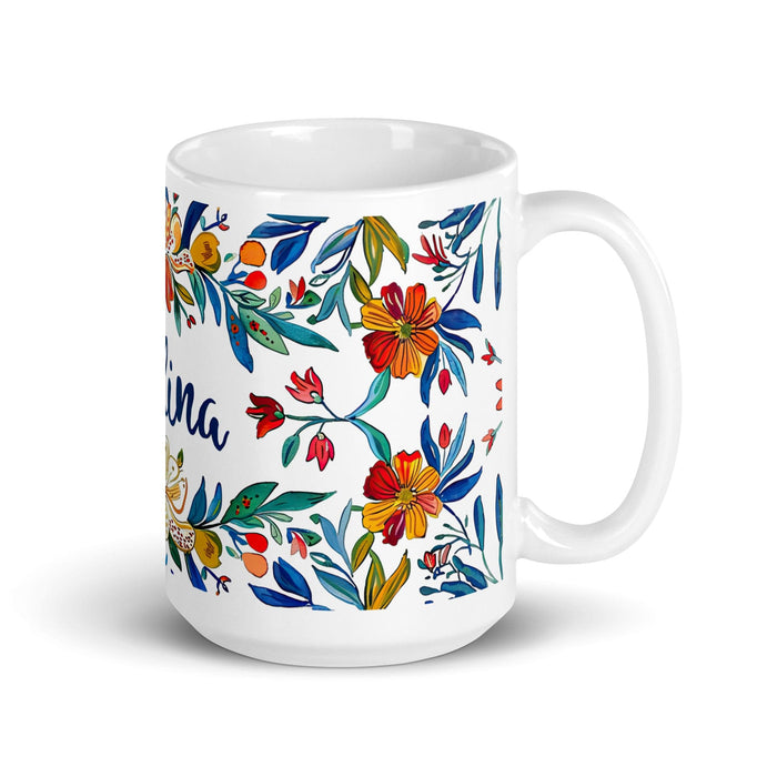 Catalina Exclusive Name Art Piece Home Office Work Coffee Mug Mexican Spanish Pride Gift Cup One-Of-A-Kind Calligraphy White Glossy Mug | C7 Mexicada 15 oz