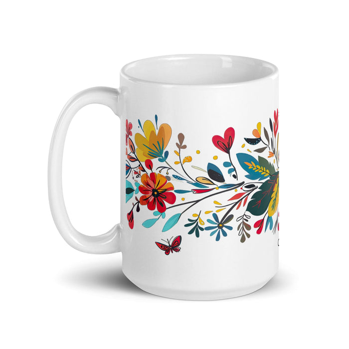 Catalina Exclusive Name Art Piece Home Office Work Coffee Mug Mexican Spanish Pride Gift Cup One-Of-A-Kind Calligraphy White Glossy Mug | C8 Mexicada