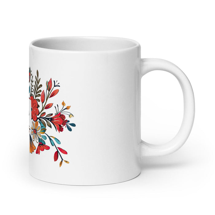 Cecilia Exclusive Name Art Piece Home Office Work Coffee Mug Mexican Spanish Pride Gift Cup One-Of-A-Kind Calligraphy White Glossy Mug | C1 Mexicada 20 oz