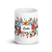 Cecilia Exclusive Name Art Piece Home Office Work Coffee Mug Mexican Spanish Pride Gift Cup One-Of-A-Kind Calligraphy White Glossy Mug | C1 Mexicada