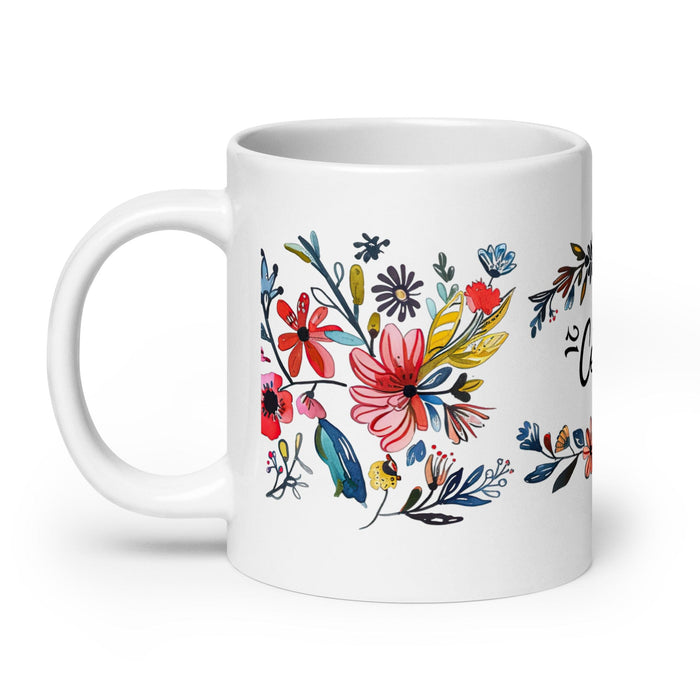 Cecilia Exclusive Name Art Piece Home Office Work Coffee Mug Mexican Spanish Pride Gift Cup One-Of-A-Kind Calligraphy White Glossy Mug | C11 Mexicada