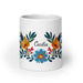 Cecilia Exclusive Name Art Piece Home Office Work Coffee Mug Mexican Spanish Pride Gift Cup One-Of-A-Kind Calligraphy White Glossy Mug | C12 Mexicada