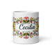 Cecilia Exclusive Name Art Piece Home Office Work Coffee Mug Mexican Spanish Pride Gift Cup One-Of-A-Kind Calligraphy White Glossy Mug | C13 Mexicada