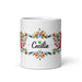 Cecilia Exclusive Name Art Piece Home Office Work Coffee Mug Mexican Spanish Pride Gift Cup One-Of-A-Kind Calligraphy White Glossy Mug | C15 Mexicada