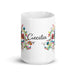 Cecilia Exclusive Name Art Piece Home Office Work Coffee Mug Mexican Spanish Pride Gift Cup One-Of-A-Kind Calligraphy White Glossy Mug | C16 Mexicada