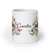 Cecilia Exclusive Name Art Piece Home Office Work Coffee Mug Mexican Spanish Pride Gift Cup One-Of-A-Kind Calligraphy White Glossy Mug | C16 Mexicada