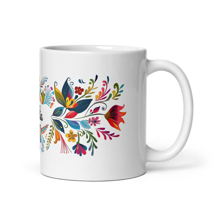 Cecilia Exclusive Name Art Piece Home Office Work Coffee Mug Mexican Spanish Pride Gift Cup One-Of-A-Kind Calligraphy White Glossy Mug | C17 Mexicada 11 oz