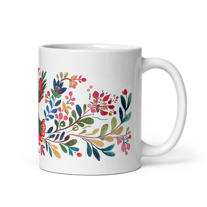 Cecilia Exclusive Name Art Piece Home Office Work Coffee Mug Mexican Spanish Pride Gift Cup One-Of-A-Kind Calligraphy White Glossy Mug | C18 Mexicada 11 oz