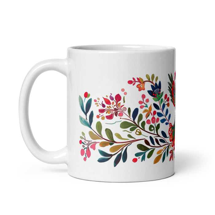 Cecilia Exclusive Name Art Piece Home Office Work Coffee Mug Mexican Spanish Pride Gift Cup One-Of-A-Kind Calligraphy White Glossy Mug | C18 Mexicada