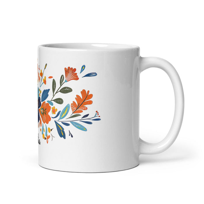 Cecilia Exclusive Name Art Piece Home Office Work Coffee Mug Mexican Spanish Pride Gift Cup One-Of-A-Kind Calligraphy White Glossy Mug | C19 Mexicada 11 oz