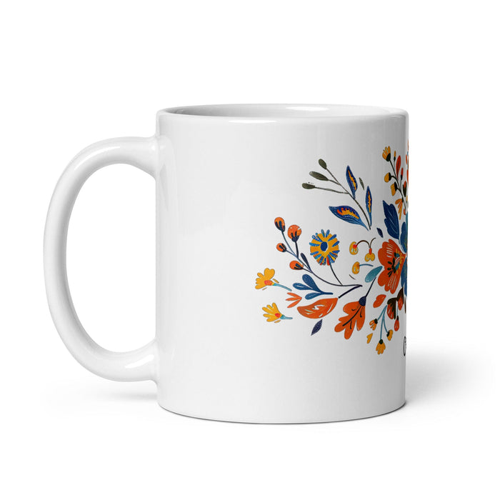 Cecilia Exclusive Name Art Piece Home Office Work Coffee Mug Mexican Spanish Pride Gift Cup One-Of-A-Kind Calligraphy White Glossy Mug | C19 Mexicada