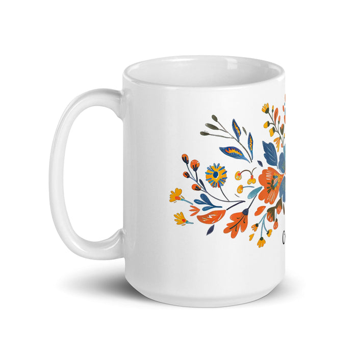 Cecilia Exclusive Name Art Piece Home Office Work Coffee Mug Mexican Spanish Pride Gift Cup One-Of-A-Kind Calligraphy White Glossy Mug | C19 Mexicada