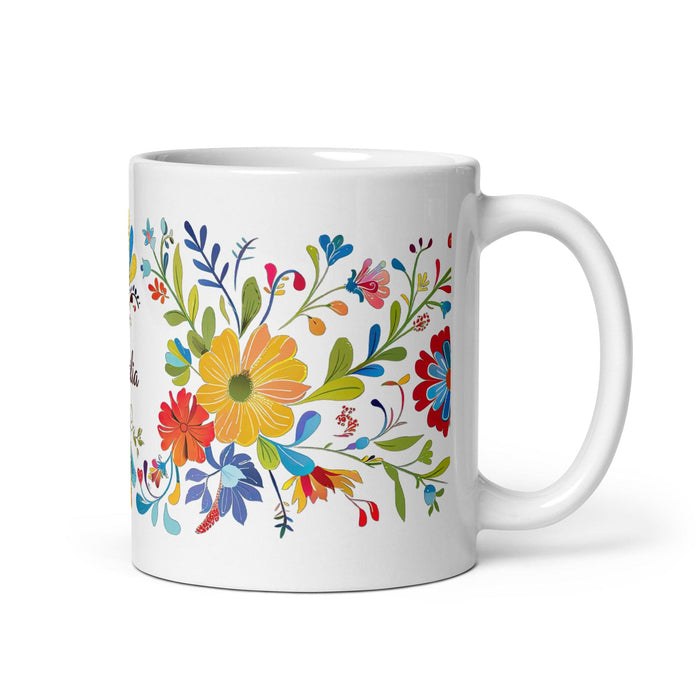 Cecilia Exclusive Name Art Piece Home Office Work Coffee Mug Mexican Spanish Pride Gift Cup One-Of-A-Kind Calligraphy White Glossy Mug | C20 Mexicada 11 oz