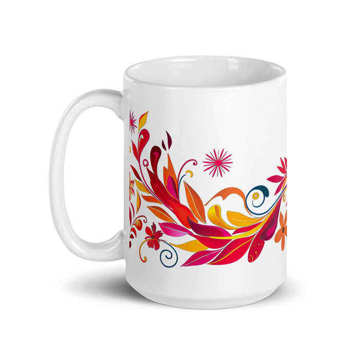 Cecilia Exclusive Name Art Piece Home Office Work Coffee Mug Mexican Spanish Pride Gift Cup One-Of-A-Kind Calligraphy White Glossy Mug | C25 Mexicada