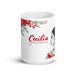 Cecilia Exclusive Name Art Piece Home Office Work Coffee Mug Mexican Spanish Pride Gift Cup One-Of-A-Kind Calligraphy White Glossy Mug | C4 Mexicada