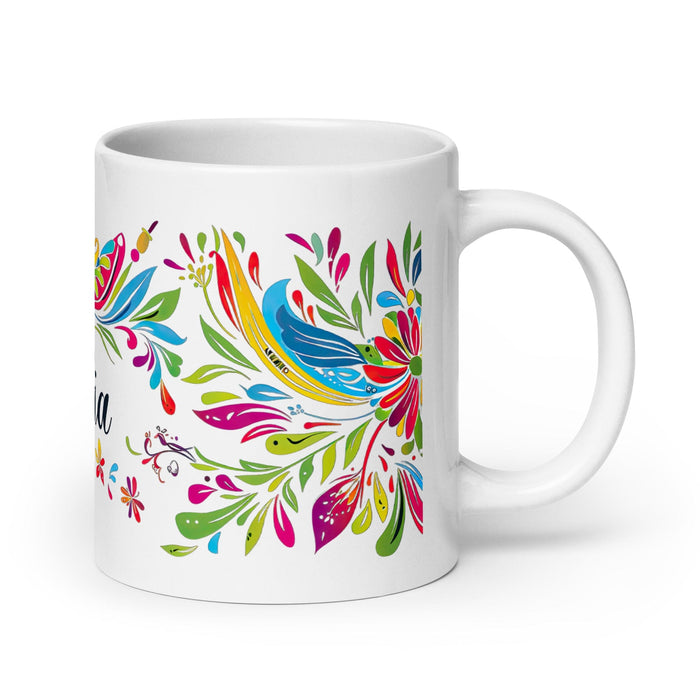 Cecilia Exclusive Name Art Piece Home Office Work Coffee Mug Mexican Spanish Pride Gift Cup One-Of-A-Kind Calligraphy White Glossy Mug | C8 Mexicada 20 oz