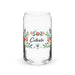 Celeste Exclusive Name Art Piece Can-Shaped Glass Home Office Work Mexican Spanish Pride Gift Cup One-Of-A-Kind Calligraphy Glass | C18 Mexicada 16 oz