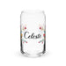 Celeste Exclusive Name Art Piece Can-Shaped Glass Home Office Work Mexican Spanish Pride Gift Cup One-Of-A-Kind Calligraphy Glass | C5 Mexicada 16 oz (No Lid No Straw)