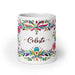 Celeste Exclusive Name Art Piece Home Office Work Coffee Mug Mexican Spanish Pride Gift Cup One-Of-A-Kind Calligraphy White Glossy Mug | C12 Mexicada