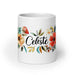 Celeste Exclusive Name Art Piece Home Office Work Coffee Mug Mexican Spanish Pride Gift Cup One-Of-A-Kind Calligraphy White Glossy Mug | C16 Mexicada