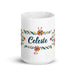 Celeste Exclusive Name Art Piece Home Office Work Coffee Mug Mexican Spanish Pride Gift Cup One-Of-A-Kind Calligraphy White Glossy Mug | C17 Mexicada