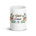 Celeste Exclusive Name Art Piece Home Office Work Coffee Mug Mexican Spanish Pride Gift Cup One-Of-A-Kind Calligraphy White Glossy Mug | C18 Mexicada