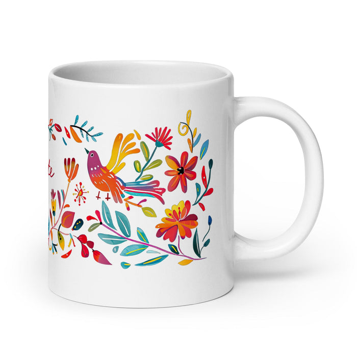 Celeste Exclusive Name Art Piece Home Office Work Coffee Mug Mexican Spanish Pride Gift Cup One-Of-A-Kind Calligraphy White Glossy Mug | C20 Mexicada 20 oz