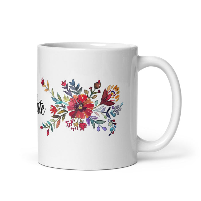 Celeste Exclusive Name Art Piece Home Office Work Coffee Mug Mexican Spanish Pride Gift Cup One-Of-A-Kind Calligraphy White Glossy Mug | C5 Mexicada 11 oz