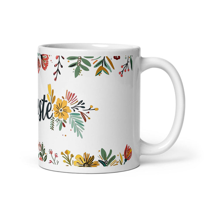 Celeste Exclusive Name Art Piece Home Office Work Coffee Mug Mexican Spanish Pride Gift Cup One-Of-A-Kind Calligraphy White Glossy Mug | C6 Mexicada 11 oz