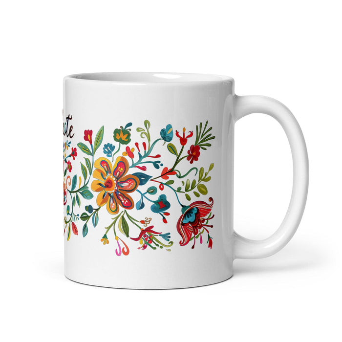 Celeste Exclusive Name Art Piece Home Office Work Coffee Mug Mexican Spanish Pride Gift Cup One-Of-A-Kind Calligraphy White Glossy Mug | C8 Mexicada 11 oz