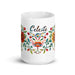 Celeste Exclusive Name Art Piece Home Office Work Coffee Mug Mexican Spanish Pride Gift Cup One-Of-A-Kind Calligraphy White Glossy Mug | C8 Mexicada