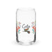 Celia Exclusive Name Art Piece Can-Shaped Glass Home Office Work Mexican Spanish Pride Gift Cup One-Of-A-Kind Calligraphy Glass | C6 Mexicada 16 oz