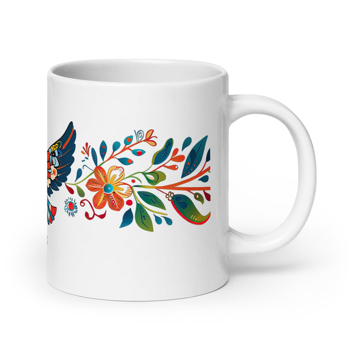 Celia Exclusive Name Art Piece Home Office Work Coffee Mug Mexican Spanish Pride Gift Cup One-Of-A-Kind Calligraphy White Glossy Mug | C12 Mexicada 20 oz