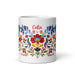 Celia Exclusive Name Art Piece Home Office Work Coffee Mug Mexican Spanish Pride Gift Cup One-Of-A-Kind Calligraphy White Glossy Mug | C14 Mexicada