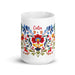 Celia Exclusive Name Art Piece Home Office Work Coffee Mug Mexican Spanish Pride Gift Cup One-Of-A-Kind Calligraphy White Glossy Mug | C14 Mexicada