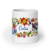 Celia Exclusive Name Art Piece Home Office Work Coffee Mug Mexican Spanish Pride Gift Cup One-Of-A-Kind Calligraphy White Glossy Mug | C17 Mexicada