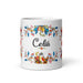 Celia Exclusive Name Art Piece Home Office Work Coffee Mug Mexican Spanish Pride Gift Cup One-Of-A-Kind Calligraphy White Glossy Mug | C18 Mexicada